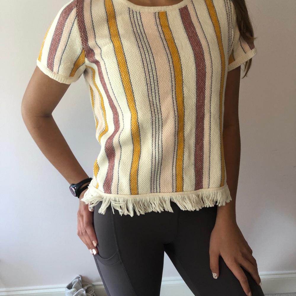 NWT Madewell Blakley Stripe Sweater Tee
